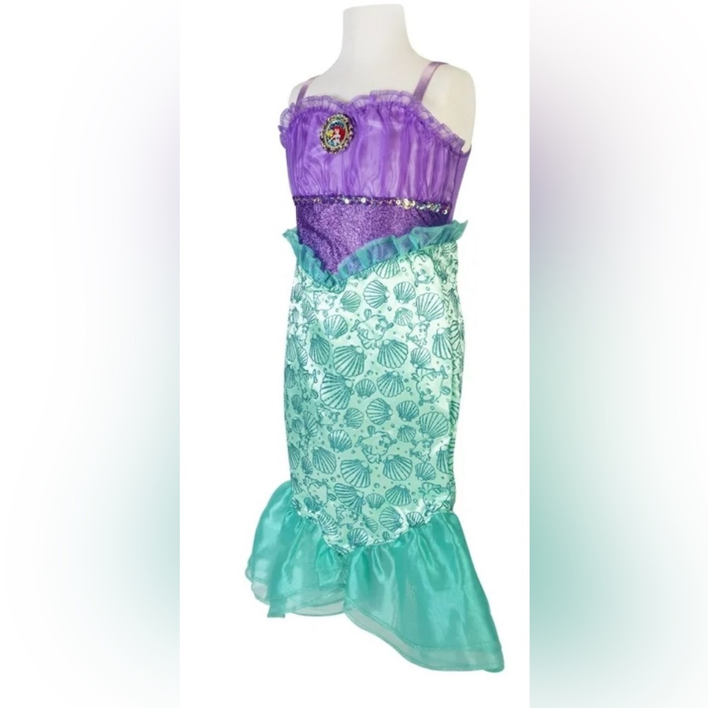 Ariel (4T-6T) Little Mermaid Costume Purple and Teal.